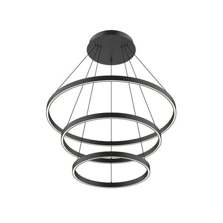 

CH87932-BK-Kuzco Lighting-Cerchio - 188W LED Chandelier-1.5 Inches Tall and 31.5 Inches Wide-Black Finish