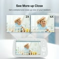 thumbnail image 7 of VAVA Baby Monitor Split View, 5" 720P Video Baby Monitor with 2 Pan Tilt Zoom Cameras, Infrared Night Vision & Thermal Monitor, 7 of 7