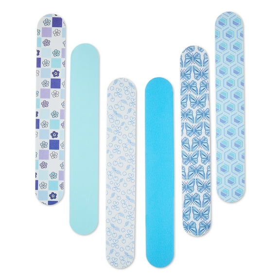 Equate Mini Nail Files, 6 Count
