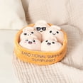 thumbnail image 4 of Emotional Support Pals Dumplings, 5 Soft Dumpling Plush Toys with Carrying Basket, Cute Collectible Food Plush, 4 of 6