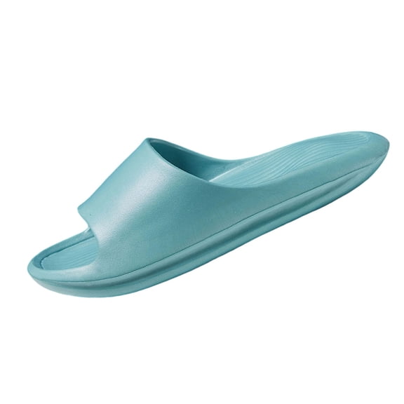 Mens Lightweight Non Slip EVA Slide Sandals Quick Dry Arch Support Recovery Slides for Beach Pool Light Blue,Size 44-45