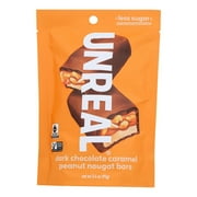Dark Chocolate Caramel Peanut Nougat Bars, 3.4 oz.(1PACK)