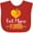 Red, variant on Inktastic Fort Myers Florida Orange in Heart Boys or Girls Baby Bib