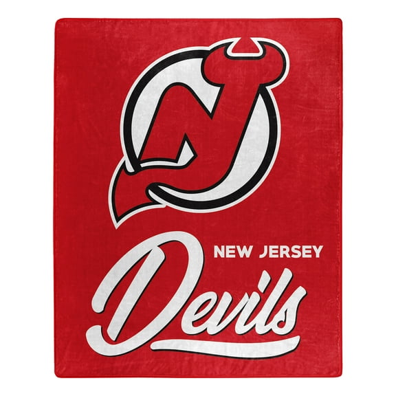 The Northwest Group  New Jersey Devils 50" x 60" Signature Raschel Plush Throw Blanket