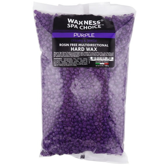 Waxness Spa Choice Rosin Free Multidirectional Hard Wax Purple 2.2 lb / 1 kg