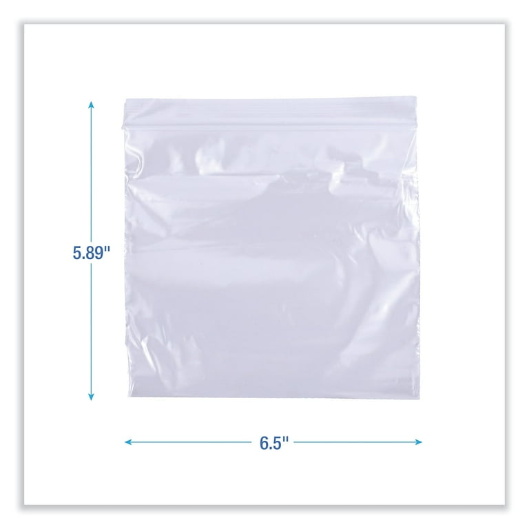 Reclosable Food Storage Bags, Sandwich, 1.15 mil, 6.5 Reclosable Food Storage Bags, Sandwich, 1.15 mil, 6.5