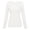 White, variant on Ladies Shirts Summer Top for Women Shirts Women Solid See-Through Long Sleeve Seamless Arm Top Mesh Blouse Enhanced Comfort Breathable Knit Mesh Elegant Sheer Coverage Everyday Wardrobe White M