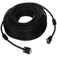25FT 15PIN GOLD PLATED BLACK SVGA VGA ADAPTER Monitor Male Cable CORD FOR PC HDTV
