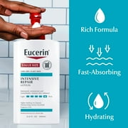 Eucerin Intensive Repair Body Lotion for Dry, Flaky Skin, 33.8 fl oz Pump Bottle