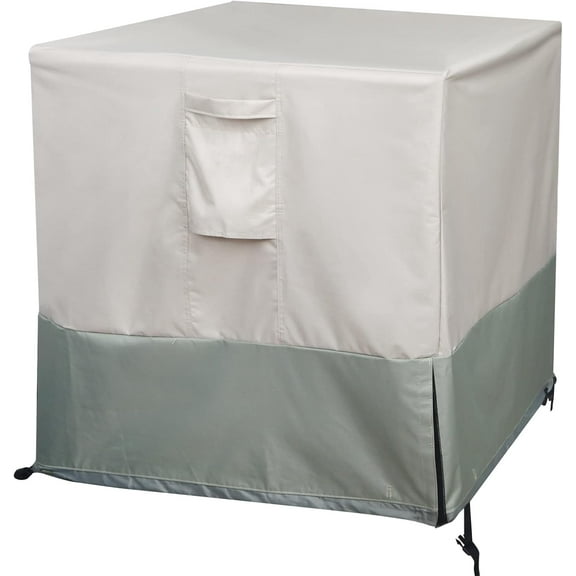 Central Air Conditioner Covers for Outside Units, Waterproof Windproof Heavy Duty Large AC Covers Square for Winter Outdoor Protection (32x32x36inches)