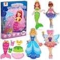 thumbnail image 1 of Muñecas magnéticas para vestir, mocoosy, princesa, sirena y hada, 1 of 7