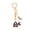golden love moo n, variant on Creative Gothic Love Heart Keychain Women Girls Handbag Decoration Keyring Accessories Fashion Accessory