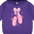 thumbnail image 3 of Inktastic Ballerina Pink Ballet Slippers Toddler Hoodie, 3 of 4