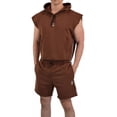 thumbnail image 2 of Fleece Short John Leopard Con Cierre En Bolsas Gimnasio, 2 of 5