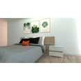 thumbnail image 5 of Ktaxon RGB LED Double Side Nightstand, End Table with 2 Drawer, High Gloss Bedside Table,Bedroom/Living Room,White, 5 of 10