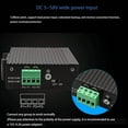 thumbnail image 3 of 5 Ports 100M Industrial Network Switch RJ45 Hub Internet Splitter RJ45 Switch Plug and Play DIN Rail Type Enhance Switch,1 x Industrial network switch,Black, 3 of 8