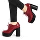thumbnail image 2 of Botines de Tobillo Alto Allegra K Rojo 39 Talón Grueso Plataforma, 2 of 7
