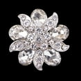 thumbnail image 3 of Crystal Rhinestone Lovely Flower Buttons for Clothes Sewing Craft 25mm - White, 3 of 6