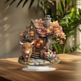 thumbnail image 4 of KUKIDSVO 2D Highland Cow Acrylic Desktop Ornament Flat Figurine for Home Garden Wall Decor Gift, 4 of 7