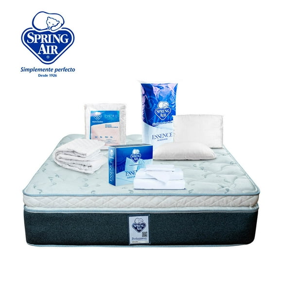 Colchón Individual + Almohada + Protector + Sabanas Spring Air Gibson