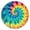 Colorful Rainbow Tie, variant on Colorful Tie Dye Mandala Pattern Round Fitted Tablecloth with Elastic Edge,Dining Table Cover Waterproof,Outdoor Round Tablecloth for Camping,Dining,Indoor and Outdoor