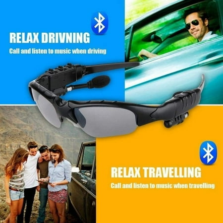 Sunglasses bluetoooth Headset Earphone handssfree Phone Call For iPhone~~^