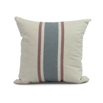 Simply Daisy, 20 x 20 inch,Grain Sack Decorative Pillow,Rust