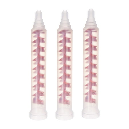 

Uxcell 3Pack 5.94-inch Plastic Resin Mixing Nozzle Round Connector for AB Glue 50ml Cartridges Red