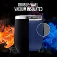 thumbnail image 4 of BluePeak Double Wall Stainless Steel Vacuum Insulated Tumbler Set, 2-Pack, 12 oz (Black), 4 of 6