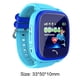thumbnail image 2 of Reloj inteligente con teléfono GPS para niños IP67 Rastreador de ubicación de llamadas a prueba de agua Pulsera con reloj de pulsera antipérdida para niños, Azul Vogacara DZ4838-01B, 2 of 2