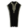 thumbnail image 4 of Moroccan Embroidered Kaftan Abaya Dresses for Women Batwing Sleeve Caftan Loungewear Maxi Beach Tunic Plus Size Africa Robe Casual Summer Outfis, 4 of 10