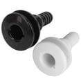 thumbnail image 3 of Boat Water Drain Scupper ABS 3/4in Black Through Hull Connector Hose Coupling Drain Outlet Replacement Hardware, 3 of 7