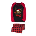 thumbnail image 2 of Odeerbi Christmas Pajamas for Family Holiday Long Sleeve Family Christmas Pajamas Matching Sets Dad Parent-Child Printed Home Wear Two-Piece Sleepwear Xmas Family Matching PJs Set Red, 2 of 4