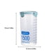 thumbnail image 3 of Kearding Caja de almacenamiento de alimentos PP, reemplazo transparente, a prueba de humedad, redondo, para el hogar, cocina, nuez, caja 1500ml, 3 of 6