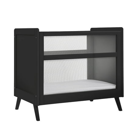 UPC: 0811283020490 | BreathableBaby 2-in-1 Breathable Mesh Mini Crib with Mattress – Black
