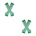 thumbnail image 3 of Transemion Stay In Style With Thick Thighs Long Socks Made With Polyester And Highly Elastic Easy To Wear green and white 2Set, 3 of 6