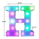 thumbnail image 4 of Letras luminosas LED de colores con control remoto – Letras para bar o fiesta con luces decorativas para el hogar - Multicolor, 4 of 7
