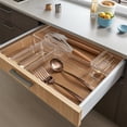 thumbnail image 3 of Sorbus Clear Plastic Kitchen Drawer Organizer for Cutlery, Silverware, Utensil (5-Pack), 3 of 7