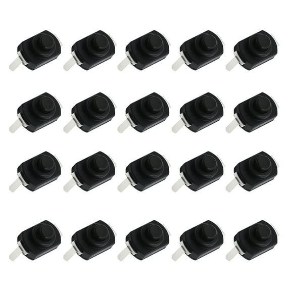 20 Pcs Electric Torch Flashlight On-off Replacement Flashlight Push Button Latching Switch Button Flashlight Button