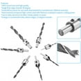 thumbnail image 3 of Juego De 7 Brocas Avellanadoras De Acero De 5 Flautas, Llave Hexagonal, Herramientas De Escariador De Chaflán Para Carpintería De Acero Al Carbono De 3 Mm, 10 Mm, Ideal Para, 3 of 7