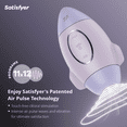 thumbnail image 2 of Satisfyer Mission Control | Air Pulse Technology | 11 Pressure Wave & 12 Vibration Settings | Waterproof (IPX7) | Rechargeable Battery | Skin-Friendly Silicone (Violet), 2 of 6