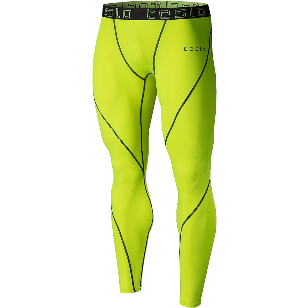 neon green compression pants