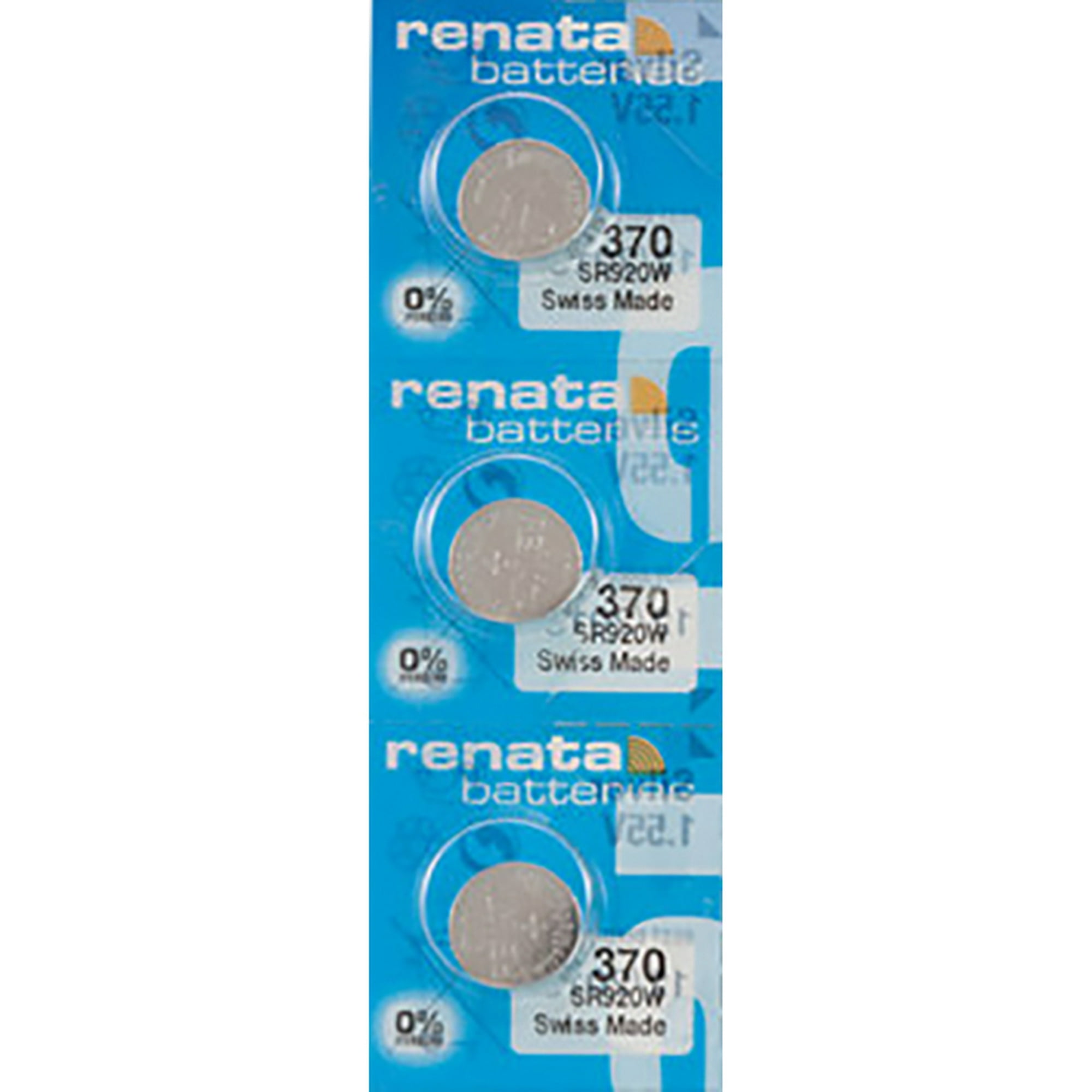 x Renata 370 Watch Batteries, SR920W Battery