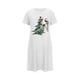 thumbnail image 2 of Camisón corto de talla grande para mujer, camisón de manga corta con estampado de pecho a la moda, camisón para mujer, 2 of 5