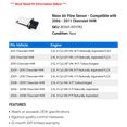 thumbnail image 2 of Mass Air Flow Sensor - Compatible with 2006 - 2011 Chevy HHR 2007 2008 2009 2010, 2 of 2