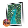 thumbnail image 2 of Cuadros Decorativos 5D DIY pavo real verde completo redondo taladro diamante pintura Kit mosaico arte artesanía Sywqhk Nuevos Originales, 2 of 9