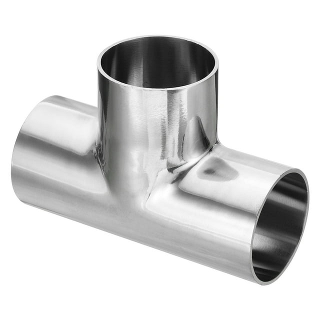 T Joint Duct Splitter, 2 1/4 Inch 3 Way Duct Welding Connector T Shape Metal Exhaust Pipe Splitter Fitting Round, 2