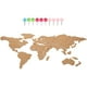 thumbnail image 5 of Juego de tablero de corcho, mapa del mundo, tablero de corcho adhesivo, mapa, decoración artística de la pared, 1 Juego, 5 of 5