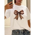 thumbnail image 1 of A Round-Neck Printed T-Shirt, Vintage Casual Printed Top for Women., 1 of 6