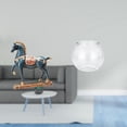 thumbnail image 2 of Escultura De Caballo De Pie Para Escritorio, Sala De Estar, Estantería, Decoración Con Pecera Pequeña Transparente, Acuario, Jarrón, Adorno De Mesa Para Oficina, Hogar, Plantas, Decoración, 2 of 8